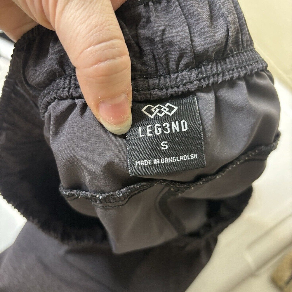 LEG3ND Men's Small 9.5" Inseam Active Shorts Gray Moisture Wicking Zip Pockets - Picture 5 of 9